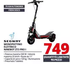 Ninebot By Segway - Monopattino Elettrico ZT3 PRO I