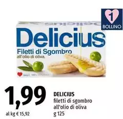 Delicius - Filetti Di Sgombro All'Olio Di Oliva