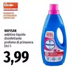 Napisan - Additivo Liquido Disinfettante Profumo Di Primavera