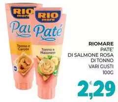 Rio Mare - Pate' Di Salmone Rosa Di Tonno