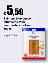 Papi - Salmone Norvegese Affumicato  Anetto/Erba Cipollina