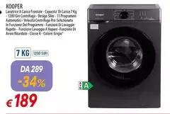 Kooper -  Lavatrice Carica Frontale