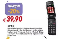 Brondi - Magnum 4 Black Cellulare