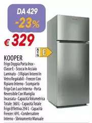 Kooper -  Frigo Dopoia Porta Inox