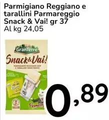 Gran Terre - Parmigiano Reggiano E Tarallini Parmareggio Snack & Vai! Gran Terre - Parmigiano Reggiano E Tarallini Parmareggio Snack & Vai!