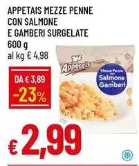 Appetais - Mezze Penne Con Salmone E Gamberi Surgelate