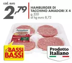 Amadori - Hamburger Di Tacchino X 4