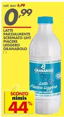 Granarolo - Latte Parzialmente Scremato Uht Piacere Leggero