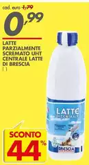 Latte Parzialmente Scremato Uht Centrale Latte Di Brescia