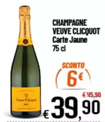 Veuve clicquot - Champagne Veuve Clicquot Carte Jaune