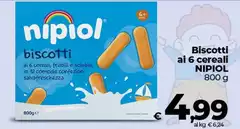 Nipiol - Biscotti Ai 6 Cereali
