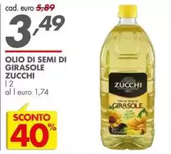 Zucchi - Olio Di Semi Di Girasole Zucchi - Olio Di Semi Di Girasole