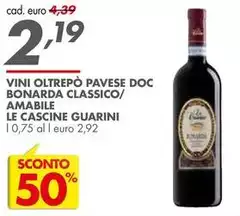 Guarini - Vini Oltrepò Pavese DOC Bonarda Classico/Amabile Le Cascine