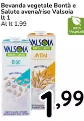 Valsoia - Bevanda Vegetale Bontà E Salute Avena