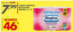 Regina - Carta Igienica Rotoloni