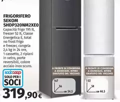Sekom - Frigorifero SHDP320NM2XEO