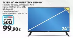 Solo - Tv Led 24" Hd Smart Tech 24hh01v