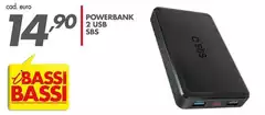 Bassi - Powerbank 2 Usb Sbs