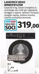 Beko - Bmwep8147db Lavatrice Libera Installazione 140x2 Cm D