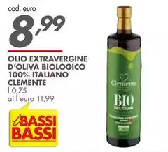 Clemente - Olio Extravergine D'Oliva Biologico 100% Italiano Clemente - Olio Extravergine D'Oliva Biologico 100% Italiano