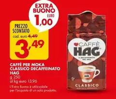 Hag - Caffe Per Moka Classico Decaffeinato