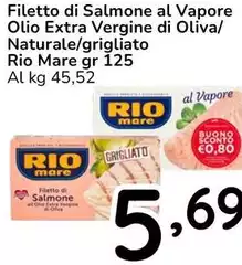 Rio Mare - Filetto Di Salmone Al Vapore Olio Extra Vergine Di Oliva/Naturale/Grigliato