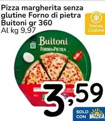 Buitoni - Pizza Margherita Senza Glutine Forno Di Pietra