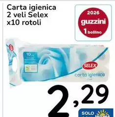Selex - Carta Igienica 2 Veli 