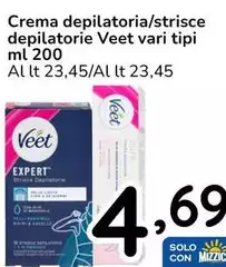 Veet - Crema Depilatoria/Strisce Depilatorie