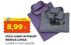 Polo -  Uomo In Piquet Manica Lunga