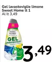 Sweet Home - Gel Lavastoviglie Limone 