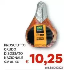 Prosciutto Crudo Disossato Nazionale S.V.