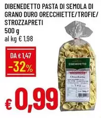 Pasta Di Semola Di Grano Duro Orecchiette/Trofie/Strozzapreti