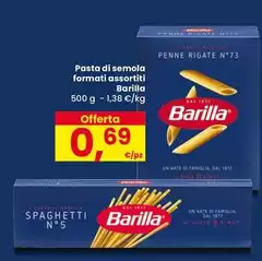 Barilla - Pasta Di Semola Formati Assortiti Barilla - Pasta Di Semola Formati Assortiti
