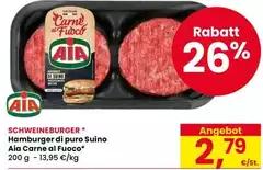 Aia - Hamburger Di Puro Suino Carne Al Fuoco Aia - Hamburger Di Puro Suino Carne Al Fuoco