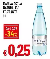 Maniva - Acqua Naturale/ Frizzante Maniva - Acqua Naturale/ Frizzante