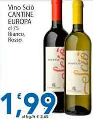 Cantine Europa - Vino Scio Bianco, Rosso