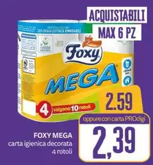 Foxy - Mega Carta Igienica Decorata