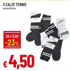 3 Calze Tennis 3 Calze Tennis