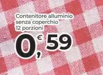 Contenitore Alluminio Senza Coperchio 12 Porzioni Contenitore Alluminio Senza Coperchio 12 Porzioni