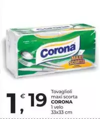 Corona Extra - Tovaglioli Maxi Scorta Corona Extra - Tovaglioli Maxi Scorta