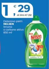 Nelsen - Detersivo Piatti Limone O Carbone Attivo Nelsen - Detersivo Piatti Limone O Carbone Attivo