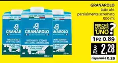 Granarolo - Latte UHT Parzialmente Scremato