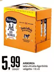 Arborea - Latte UHT Alta Digeribilità Valigetta