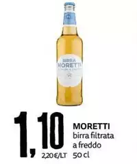 Moretti - Birra Filtrata A Freddo