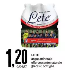 Lete - Acqua Minerale Effervescente Naturale