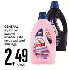 General - Liquido Per Lavatrice Lana E Delicati/ Nero E Capi Scuri General - Liquido Per Lavatrice Lana E Delicati/ Nero E Capi Scuri