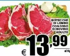 Bistecche Di Lombo Con Osso Di Bovino Adulto