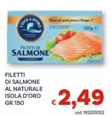 L'isola d'oro - Filetti Di Salmone Al Naturale