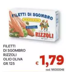Rizzoli - Filetti Di Sgombro Olio Oliva